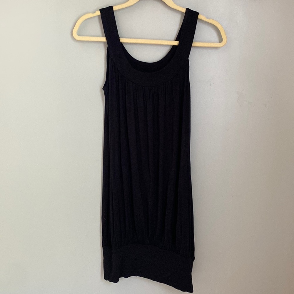 Rampage Black Sleeveless Scoop-Neck Mini Dress